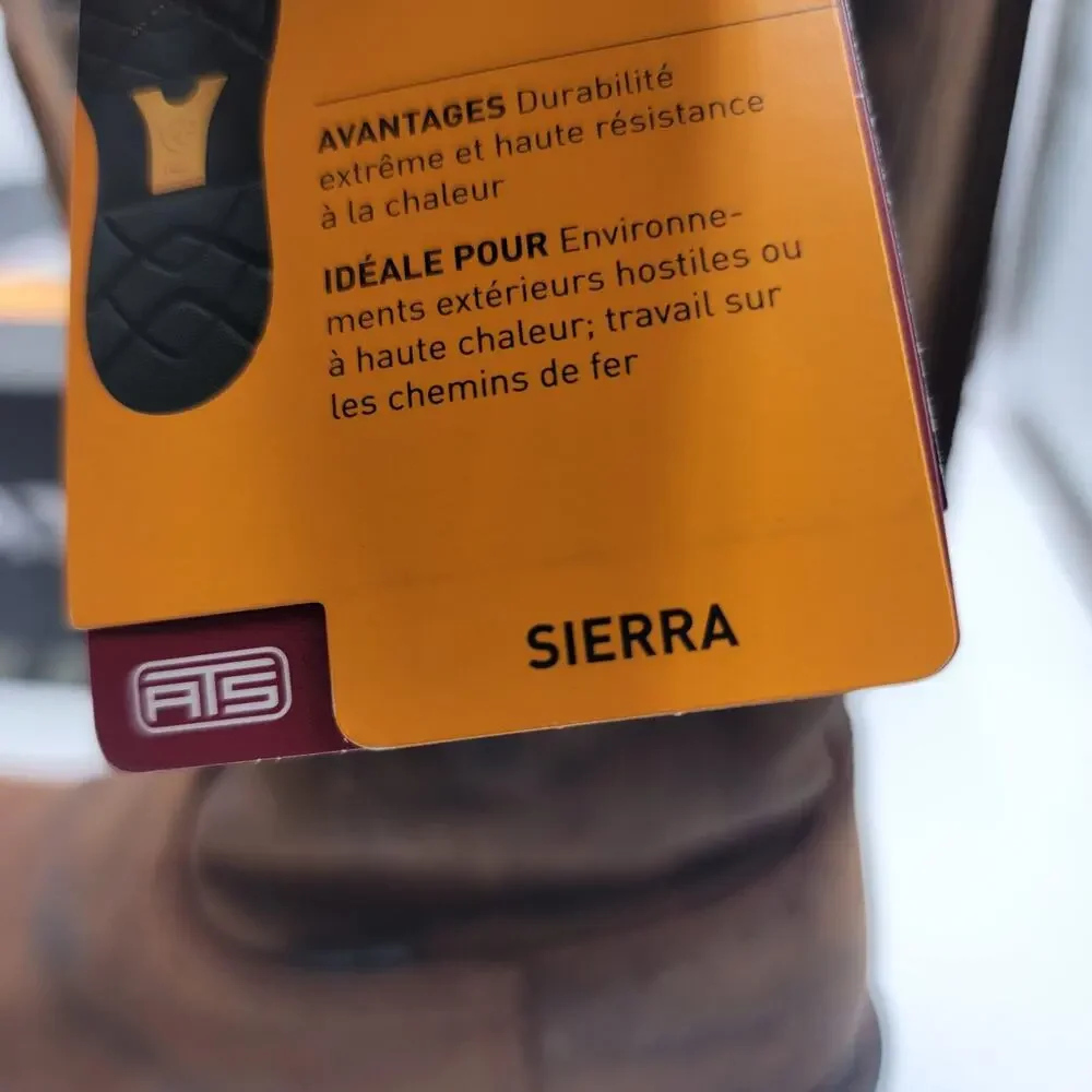 Ariat Men’s Brown Work Boots - Sierra Pull-On Steel Toe